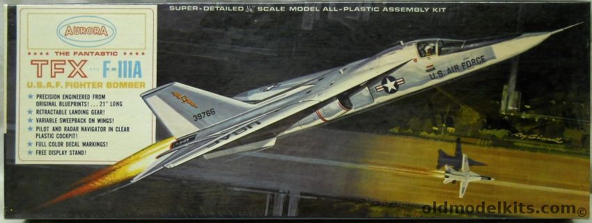 Aurora 1/48 TFX F-111A USAF, 368-250 plastic model kit