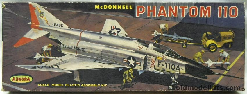 Aurora 1/48 McDonnell Phantom 110 - (F100 / F-4), 391 plastic model kit