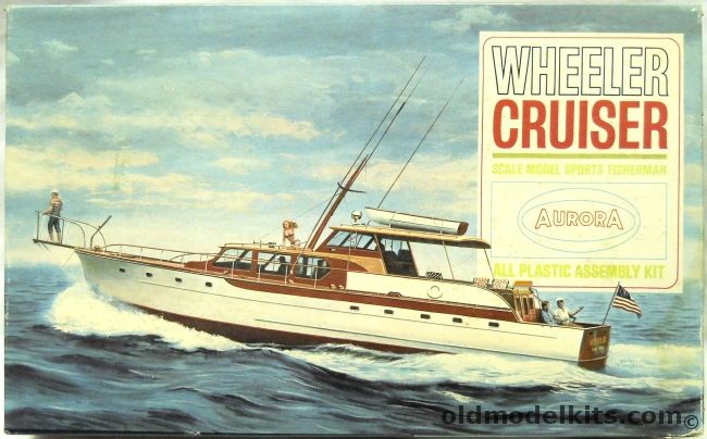 Aurora 1/43 Wheeler Cruiser Sports Fishing Yacht, 444-500 plastic model kit