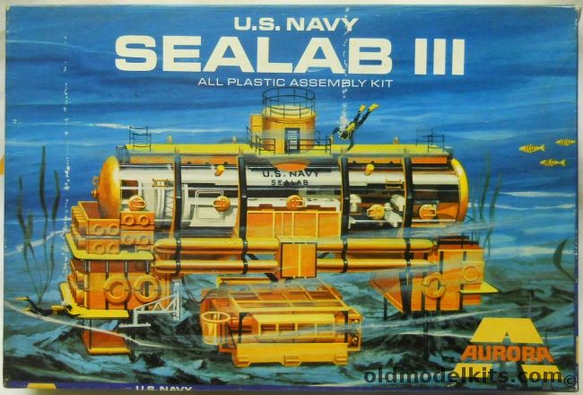 Aurora US Navy Sealab III, 721-400 plastic model kit