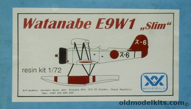 AV Models 1/72 Watanabe E9W1 Slim, AV105 plastic model kit