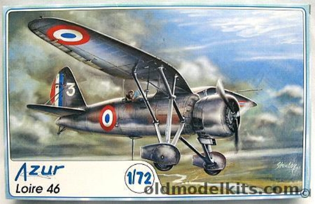 Azur 1/72 Loire 46 - Spanish Civil War Republican Air Force Pilot Martin Luna 1936 / French Air Force 6eme Escadrille France 1938 - BAGGED, 005 plastic model kit