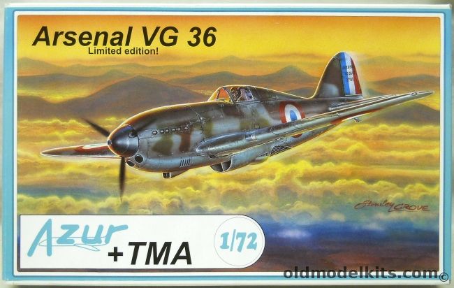 Azur 1/72 Arsenal VG-36 - French and Luftwaffe - (VG36), A029 plastic model kit