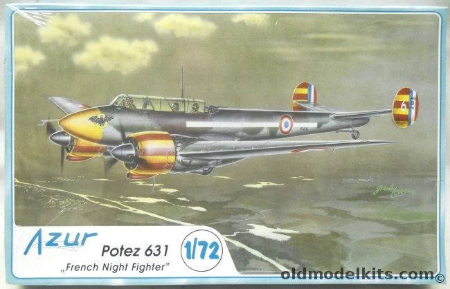 Azur 1/72 Potez 631 French Night Fighter, A037 plastic model kit