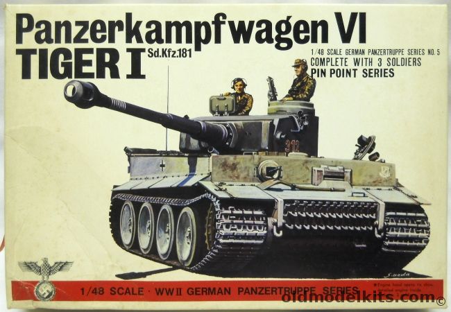Bandai 1/48 Panzerkampfwagen VI Tiger I Sd.Kfz.181, 8225-350 plastic model kit