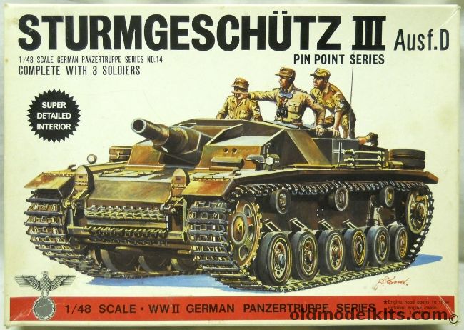 Bandai 1/48 Sturmgeschutz III Ausf. D, 8240-400 plastic model kit