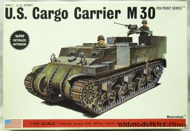 Bandai 1/48 US Cargo Carrier M30 - (M-30), 8290 plastic model kit