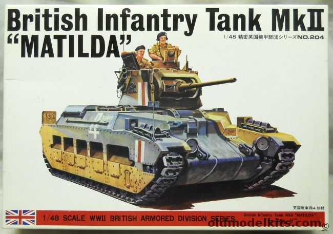 Bandai 1/48 British Infantry Tank MkII Matilda, 8363 plastic model kit