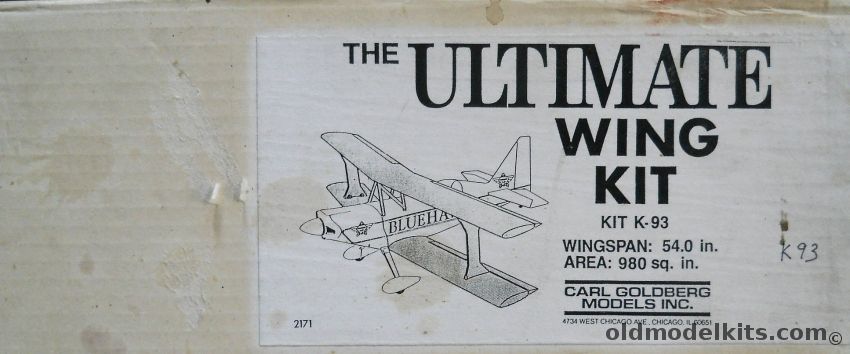 Carl Goldberg Models The Ultimate Wing Kit - 54 Inch Wingspan, K-93 plastic model kit