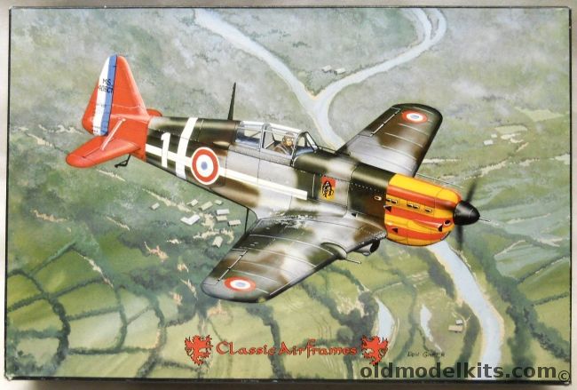 Classic Airframes 1/48 Vichy MS-406 - Morane Saulnier of No 59 Groupe de Chasse 1/7 Oran 1939 and No 307 Capitaine Pouyade Commander of Escadrille de Chasse 2/595 Indochina 1942, 424 plastic model kit