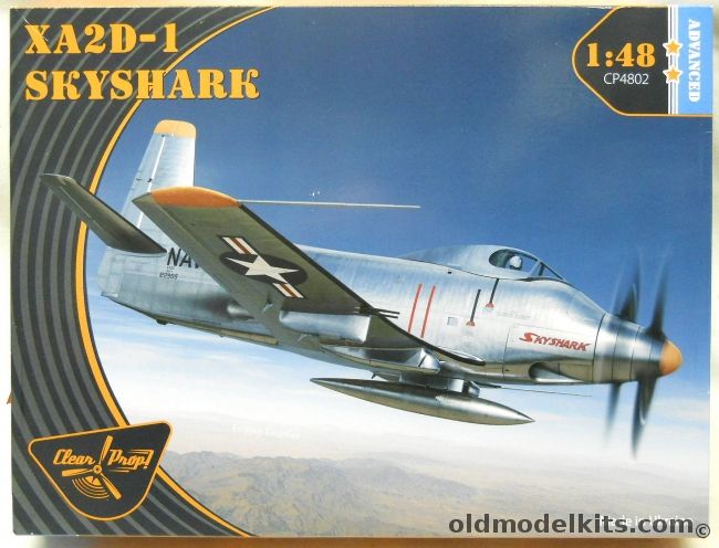 Clear Prop 1/48 Douglas XA2D-1 Skyshark - With Quinta Studio Skyshark Interior 3D Decals, CP4802 plastic model kit