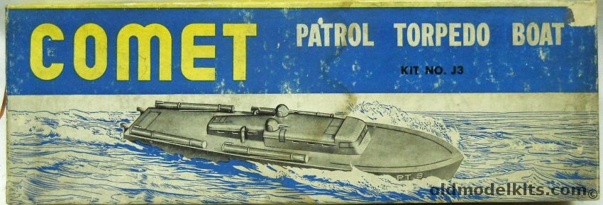 Comet Patrol Torpedo Boat - PT-9 - 10 Inches Long - Solid Wood Model, J3 plastic model kit