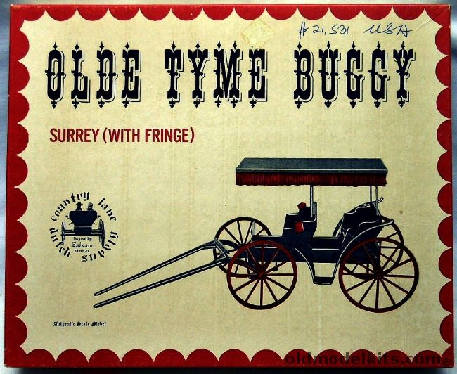 Country Lane Dutch Supply Surrey With Fringe Old Tyme Buggy - (Wagon), 2000 plastic model kit