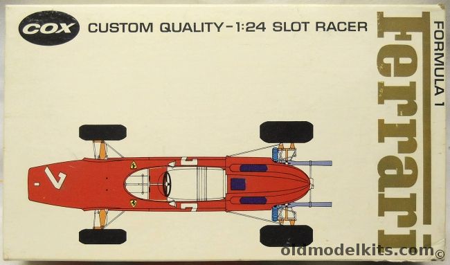 Cox 1/24 1964 Ferrari Formula 1 Slot Car - With X-150 Motor, 9400-798 plastic model kit