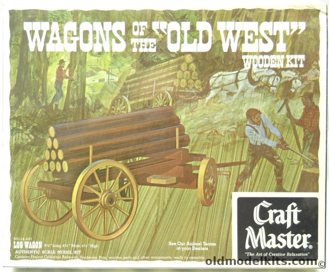 Craft Master Log Wagon - Wagons of the Old West, 50114-300 plastic model kit
