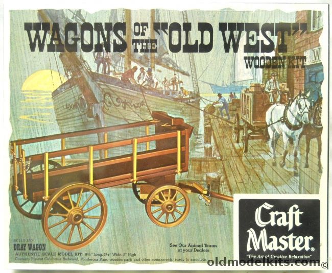 Craft Master Dray Wagon - Wagons of the Old West, 50115-350 plastic model kit