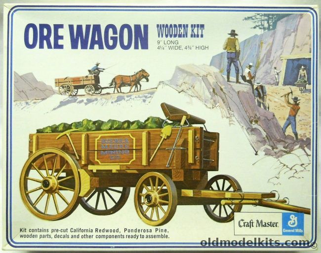 Craft Master Ore Wagon -  Wagons of the Old West, 50124 plastic model kit