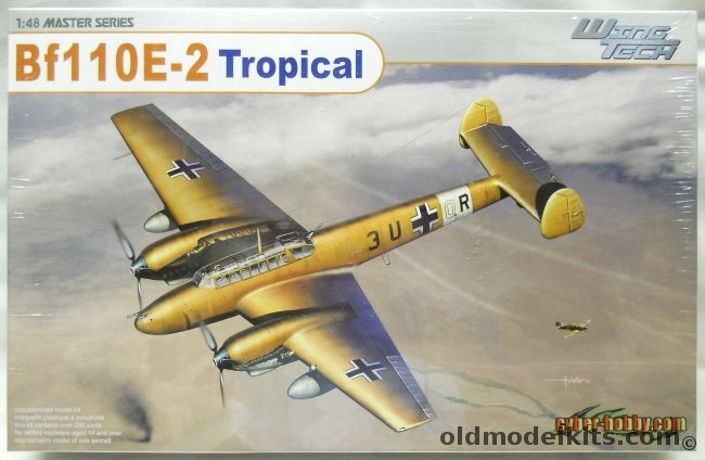 Dragon 1/48 Messerschmitt Bf-110 E-2 Tropical - Cyber-Hobby Issue - (Bf110E2), 5560 plastic model kit