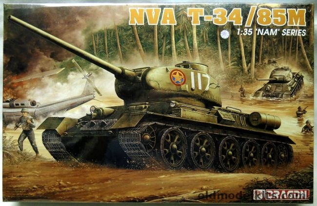 Dragon 1/35 NVA T-34/85M - Vietnam Series - (T-34), 3318 plastic model kit