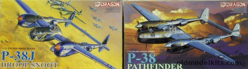 Dragon 1/72 P-38J Droop Snoot and P-38 Pathfinder, 5030 plastic model kit