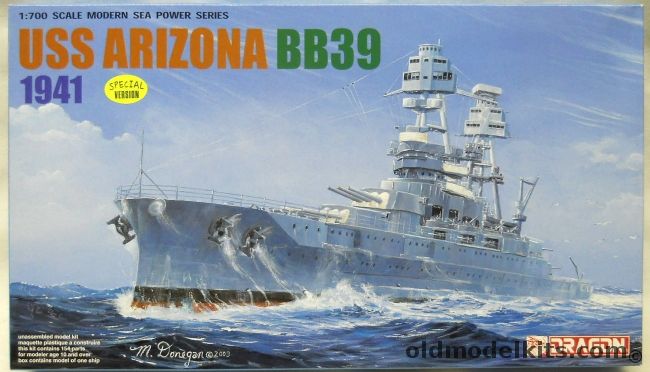 Dragon 1/700 USS Arizona BB39 Battleship 1941, 7040 plastic model kit