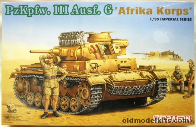 Dragon 1/35 Pz.Kpfw. III Ausf. G Afrika Korps - Panzer III, 9032 plastic model kit