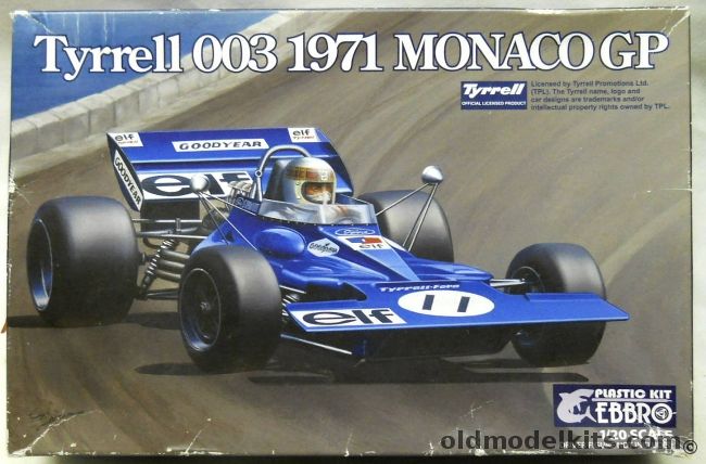 Ebbro 1/20 Tyrrell 003 1971 Monaco GP, 007 plastic model kit