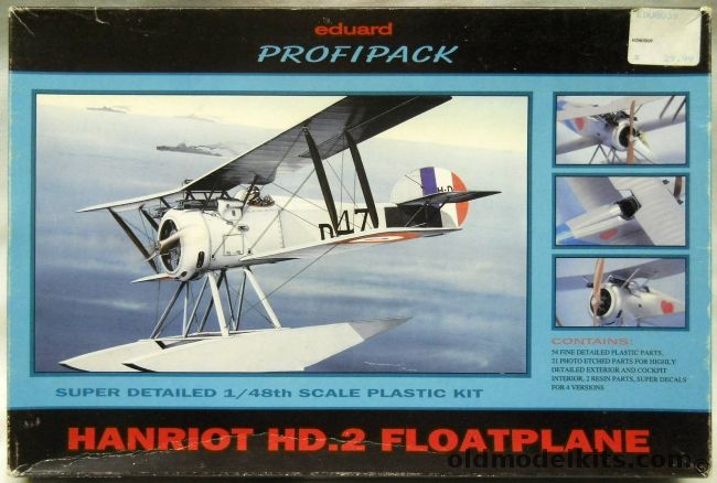 Eduard 1/48 Hanriot HD.2 Floatplane Profipack - (HD-2), 8039 plastic model kit