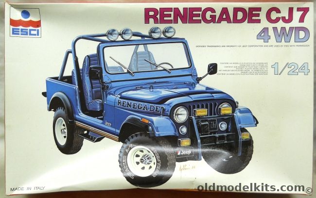 ESCI 1/24 Jeep CJ7 Rengade 4WD, 3041 plastic model kit