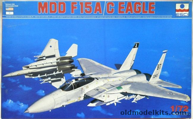 ESCI 1/72 F-15A/C Eagle - F-15 - 36th TFW 525th TFS USAFE / Israeli Air force Eagle Squadron Mig Killers, 9053 plastic model kit