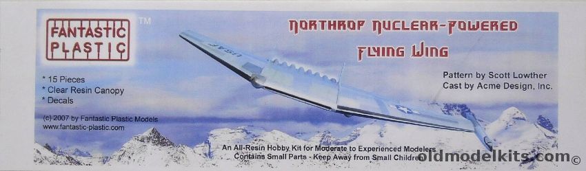 Fantastic Plastic 1/144 Northrop Nuclear-Powered Flying Wing 1956 plastic model kit