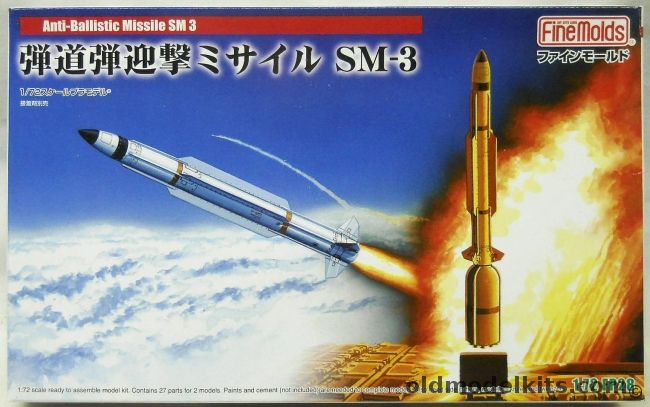 Fine Molds 1/72 SM-3 Anti-Ballistic Missile - RIM-161 Standard Missile 3, FP28 plastic model kit