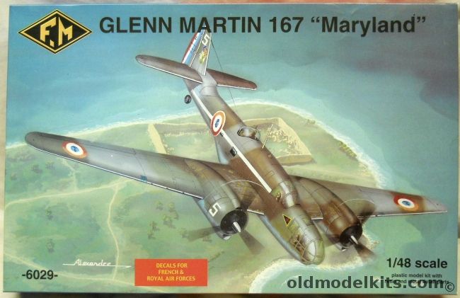 FM 1/48 Glenn Martin 167 Maryland - RAF or French Air Force, 6029 plastic model kit