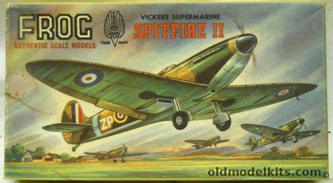 Frog 1/72 Vickers Supermarine Spitfire II, 394P plastic model kit