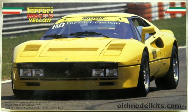 Fujimi 1/24 Ferrari 288GTO Yellow, 1052 plastic model kit