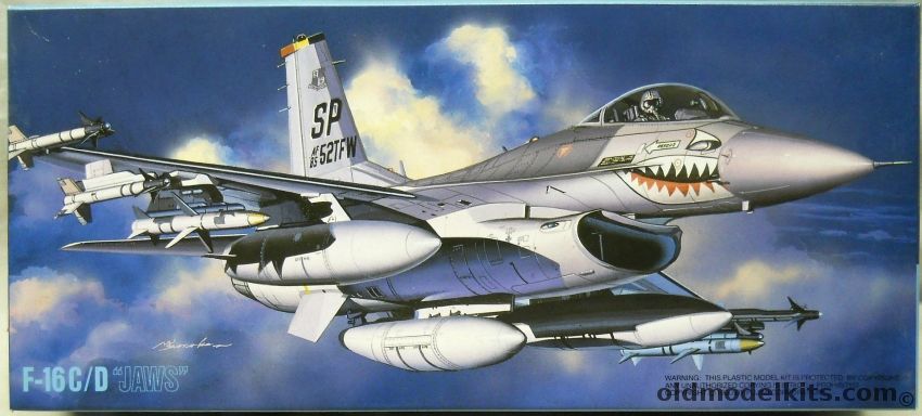 Fujimi 1/72 F-16 C/D Jaws Fighting Falcon - USAF 52 TFW - (F16CD), 35104 plastic model kit