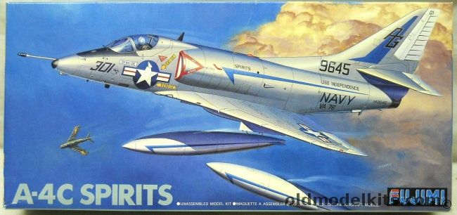 Fujimi 1/72 A-4C Skyhawk - USN VA76 Spirits / VA12 Flying Ubangis / VA144 Road Runners USS Constellation / VA144 Road Runners USS Kitty Hawk / VA15 'Gulf of Tonkin Yacht Club' USS Forrestal /, F-26 plastic model kit