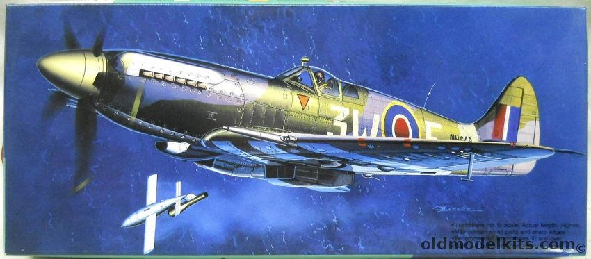Fujimi 1/72 TWO Supermarine Spitfire Mk.14c V-1 Killer, C-10 plastic model kit