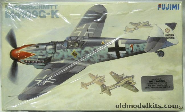 Fujimi 1/48 Messerschmitt Me-109G-K - With Decals for Three, P-1 plastic model kit