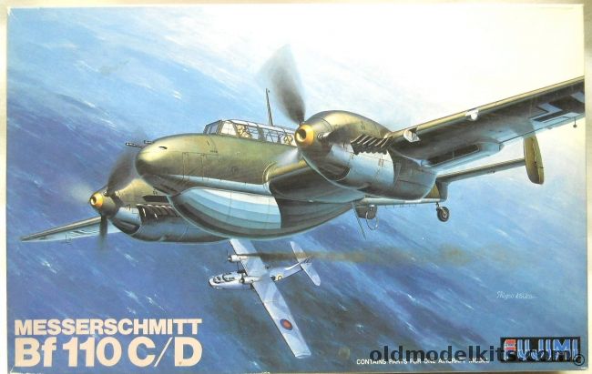 Fujimi 1/48 Messerschmitt Bf-110C/D - Bf-110C or Bf-110D, Q-2 plastic model kit