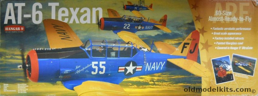Hanger 9 AT-6 Texan ARF - 67.5 Inch Horizon Hobby Wingspan Almost-Read-To-Fly R/C Aircraft, HAN1925 plastic model kit
