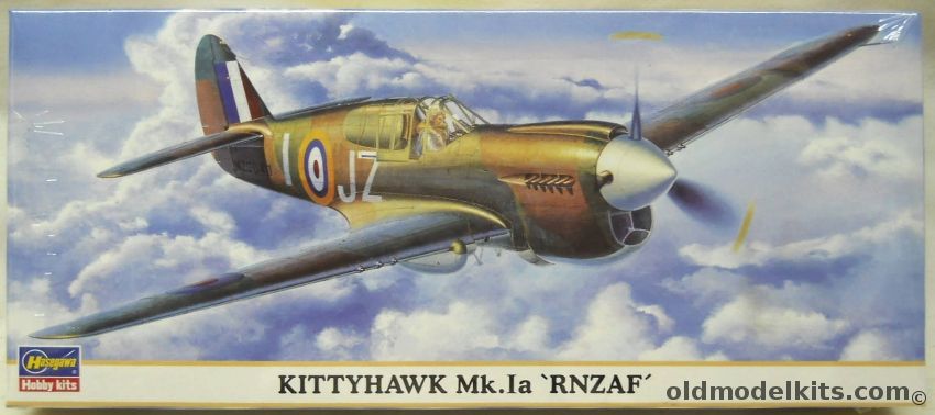 Hasegawa 1/72 Kittyhawk Mk.1a RNZAF - Royal New Zealand Air Force, 00721 plastic model kit
