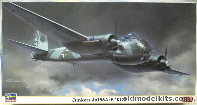 Hasegawa 1/72 Junkers Ju-188 A/E KG2 - (Ju188A / Ju188E), 01970 plastic model kit