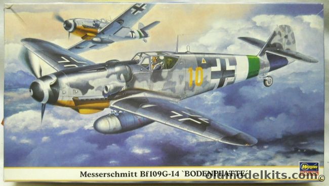 Hasegawa 1/48 Messerschmitt Bf-109 G-14 Bodenplatte With Eduard PE - (Bf109G14), 09375 plastic model kit
