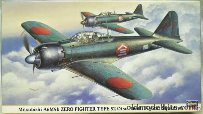 Hasegawa 1/48 Mitsubishi A6M5b Zero Fighter Type 52 Otsu - 166th Fighter Squadron, 09428 plastic model kit
