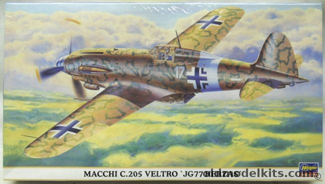 Hasegawa 1/48 Macchi C-205 Veltro JG77 Herzas - Luftwaffe, 09594 plastic model kit