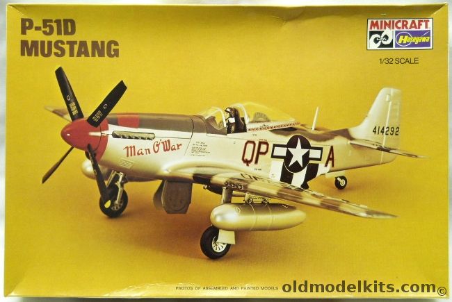 Hasegawa 1/32 P-51D Mustang Man 'O War, 1086 plastic model kit