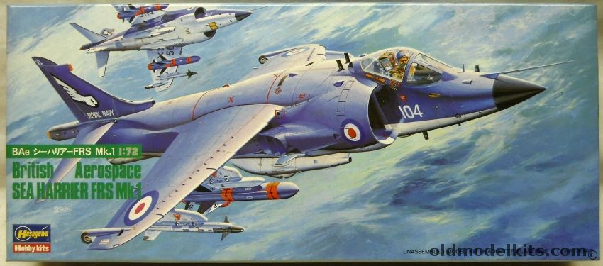 Hasegawa 1/72 British Aerospce Sea Harrier FRS Mk.1 - Royal Navy RNAS Yeovilton / No. 801NAS HMS Invincible / No.899 NAS HMS Hermes 1982 / No.809 NAS HMS Illustrious 1982, 606 plastic model kit
