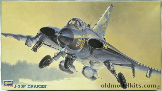 Hasegawa 1/72 Saab J-35F Draken - Swedish Air Force Div 3/F10 or Div 2/F10, BP1 plastic model kit
