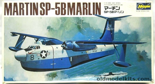 Hasegawa 1/72 Martin SP-5B Marlin - US Navy VP-40 / VP-45 and French Navy, JS063 plastic model kit
